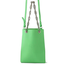 将图像加载到图库查看器中,FENDI Small Shopping Bag Light Green8BH382 Leather Size Small