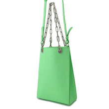 将图像加载到图库查看器中,FENDI Small Shopping Bag Light Green8BH382 Leather Size Small