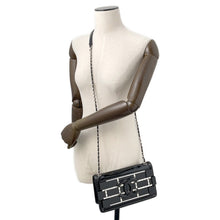将图像加载到图库查看器中,CHANEL Lego Boy ChainShoulder Black Patent Leather Rhinestone Plastic