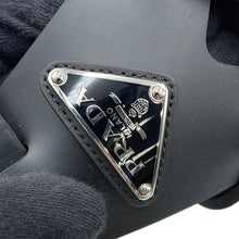 将图像加载到图库查看器中,PRADA Cross Sandals Black2X3118 Rubber Size 8