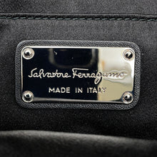 Load image into Gallery viewer, Ferragamo Vara Ribbon Shoulder Bag Black21D064 Cotton