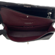 Load image into Gallery viewer, CHANEL Matelasse W Flap ChainShoulder Bag BlackA01112 Caviar Leather Size 25