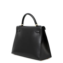 Load image into Gallery viewer, HERMES Kelly Sellier Black Box Calf Leather Size 32