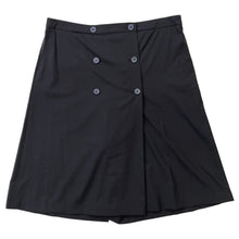 将图像加载到图库查看器中,HERMES Double Button Wide Short Pants Size Chronomat 44 Black Wool 100%