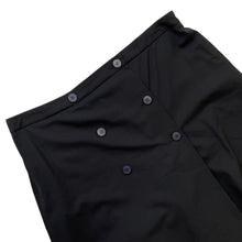 将图像加载到图库查看器中,HERMES Double Button Wide Short Pants Size Chronomat 44 Black Wool 100%