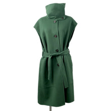 将图像加载到图库查看器中,HERMES long vest Size 42 Green4H0101DA Cashmere100%