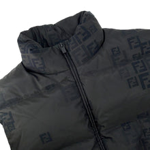 Load image into Gallery viewer, FENDI Down vest Size 52 BlackFAA694 Cotton46% Nylon30% Polyester24%