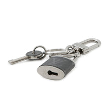 Load image into Gallery viewer, LOUIS VUITTON Porte Cles Padlock & Key BlackM61951 Monogram Eclipse