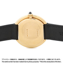 将图像加载到图库查看器中,CARTIER Ellipse LM H28mm×W32mm K18YG Leather White Dial81721152