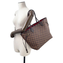 将图像加载到图库查看器中,LOUIS VUITTON Neverfull CeriseN41358 Damier Ebene Canvas Size MM