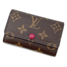 将图像加载到图库查看器中,LOUIS VUITTON Key Case Multicles 6 FuchsiaM60701 Monogram