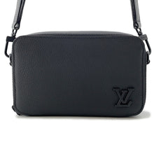 将图像加载到图库查看器中,LOUIS VUITTON Alpha Wearable Wallet NoirM59161 Grained Calf Leather LV Aerogram