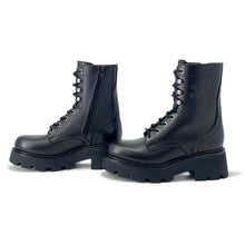 将图像加载到图库查看器中,CELINE Triomphe Ranger Mid Lace-Up Boots Black357583579C Bull Calf Leather Size 36