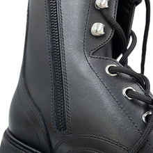 将图像加载到图库查看器中,CELINE Triomphe Ranger Mid Lace-Up Boots Black357583579C Bull Calf Leather Size 36
