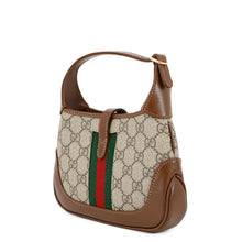将图像加载到图库查看器中,GUCCI Jackie 1961 Handbag Beige/Brown?637092 GG Supreme Leather Size Mini