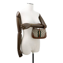 Load image into Gallery viewer, GUCCI Jackie 1961 Handbag Beige/Brown?637092 GG Supreme Leather Size Mini