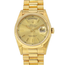 Load image into Gallery viewer, ROLEX Day-Date W36mm 18K Yellow Gold Gold Dial18238