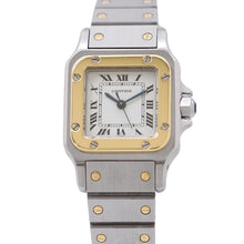 Load image into Gallery viewer, CARTIER Santos Garbe SM W23.5mm Stainless Steel K18YG White Dial