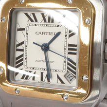 将图像加载到图库查看器中,CARTIER Santos Galve XL H45mm×W32mm Stainless Steel K18YG White DialW20099C4