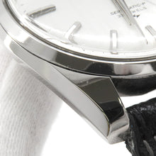 将图像加载到图库查看器中,SEIKO Matic P Day-Date W36.4mm Stainless Steel Leather Silver Dial5106-8010