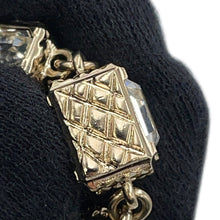 Load image into Gallery viewer, CHANEL CC Logo Necklace Gold Plated Rhinestone