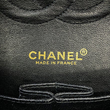 Load image into Gallery viewer, CHANEL Matelasse Double Flap Chain Shoulder COCO Print BlackA01112 Canvas Size 25
