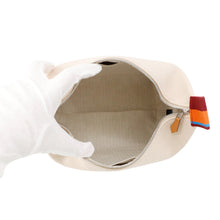 将图像加载到图库查看器中,HERMES BRIDE A Black H Pavilion Natural/Multicolor Canvas Size PM