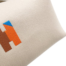 将图像加载到图库查看器中,HERMES BRIDE A Black H Pavilion Natural/Multicolor Canvas Size PM
