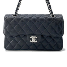 Load image into Gallery viewer, CHANEL Matelasse W-Flap W-Chain Shoulder Bag BlackA01113 Caviar Leather Size 23