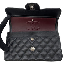 Load image into Gallery viewer, CHANEL Matelasse W-Flap W-Chain Shoulder Bag BlackA01113 Caviar Leather Size 23