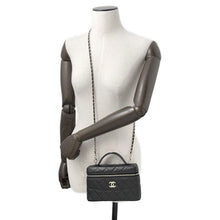 Load image into Gallery viewer, CHANEL Matelasse Vanity Chain Shoulder Bag BlackAP4385 Caviar Leather