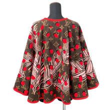 Load image into Gallery viewer, LOUIS VUITTON Monogram Jungle Dot Poncho Brown/RedM71123 Cotton100%