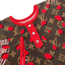 Load image into Gallery viewer, LOUIS VUITTON Monogram Jungle Dot Poncho Brown/RedM71123 Cotton100%