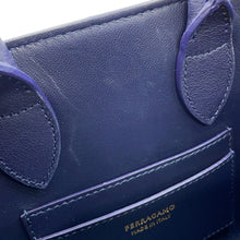 将图像加载到图库查看器中,Ferragamo Hug 2-Way Handbag Midnight215975 Calf Leather Size XS