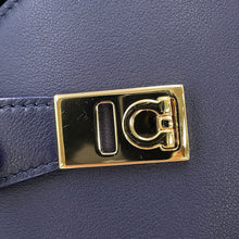 将图像加载到图库查看器中,Ferragamo Hug 2-Way Handbag Midnight215975 Calf Leather Size XS