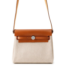 将图像加载到图库查看器中,HERMES Herbag zip Fove Toile H Vache Hunter Leather Size Mini