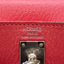 Load image into Gallery viewer, HERMES Kelly Sellier Rose Lipstick Chevre Myzore Goatskin Size 25