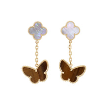 将图像加载到图库查看器中,Van Cleef & Arpels Lucky Alhambra Earring 2 MotifsVCARD79800 18K Yellow Gold