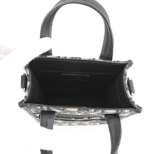 Load image into Gallery viewer, Dior Oblique Jacquard Safari North/South 2-way Tote Bag Navy2ESWS017YKY Canvas Leather Size Mini