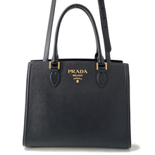 Load image into Gallery viewer, PRADA 2WAY Tote Bag Black1BA227 Saffiano LeatherLeather