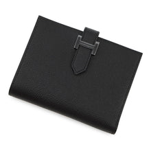 Load image into Gallery viewer, HERMES Bearn Compact Mono Chrome Black Epsom
