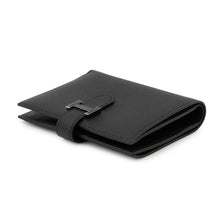 将图像加载到图库查看器中,HERMES Bearn Compact Mono Chrome Black Epsom