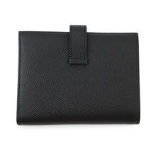 Load image into Gallery viewer, HERMES Bearn Compact Mono Chrome Black Epsom