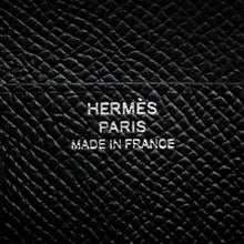 将图像加载到图库查看器中,HERMES Bearn Compact Mono Chrome Black Epsom