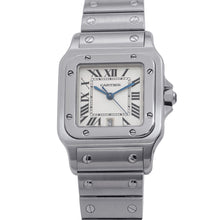 将图像加载到图库查看器中,CARTIER Santos Galve LM H41mm×W29mm Stainless Steel Silver DialW20060D6