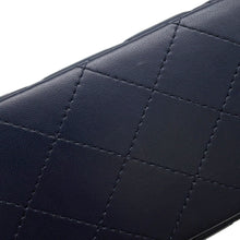 将图像加载到图库查看器中,CHANEL Matelasse Single Flap Chain Shoulder NavyA35200 Lambskin Size 17