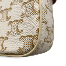 Load image into Gallery viewer, CELINE Claude Triomphe Shoulder Ivory/Brown194142 PVC Leather