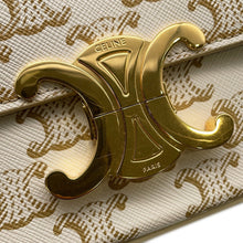 Load image into Gallery viewer, CELINE Claude Triomphe Shoulder Ivory/Brown194142 PVC Leather