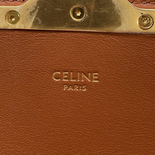 Load image into Gallery viewer, CELINE Claude Triomphe Shoulder Ivory/Brown194142 PVC Leather