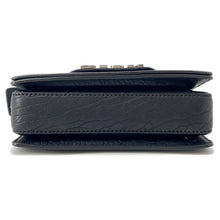 Load image into Gallery viewer, Dior Mosaique Logo Shoulder Bag Black Leather